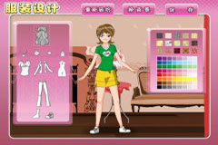 服装搭配上色